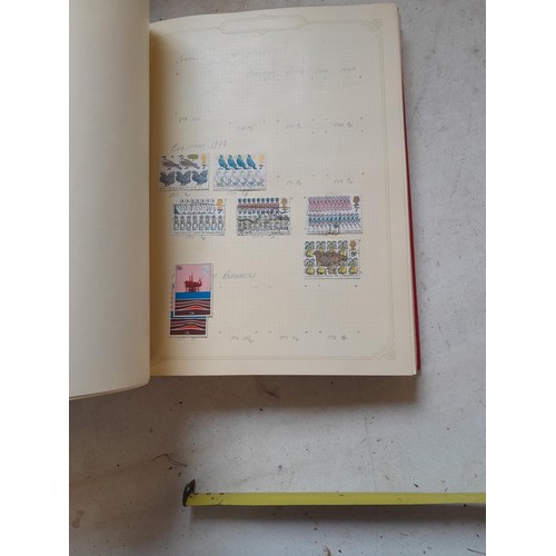 141 - 2 x Simplex stamps albums : stamps date range from Queen Victorian to heavy in QEII era