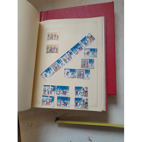 141 - 2 x Simplex stamps albums : stamps date range from Queen Victorian to heavy in QEII era