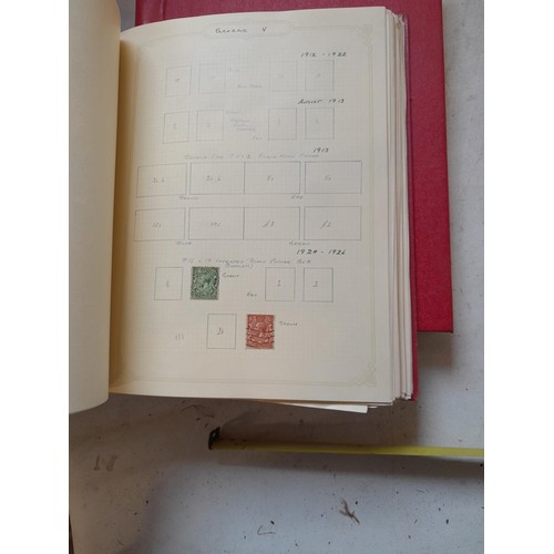 141 - 2 x Simplex stamps albums : stamps date range from Queen Victorian to heavy in QEII era