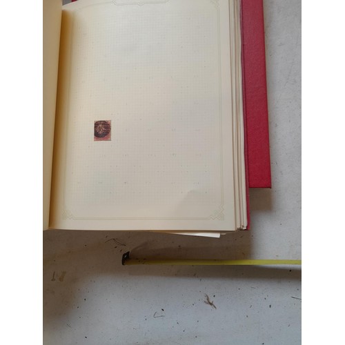 141 - 2 x Simplex stamps albums : stamps date range from Queen Victorian to heavy in QEII era