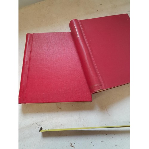 141 - 2 x Simplex stamps albums : stamps date range from Queen Victorian to heavy in QEII era