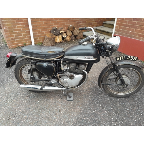 142 - 1964 Norton Jubilee 250 cc Motorcycle,  in need of overhaul,  but has compression, garage stored, ga... 