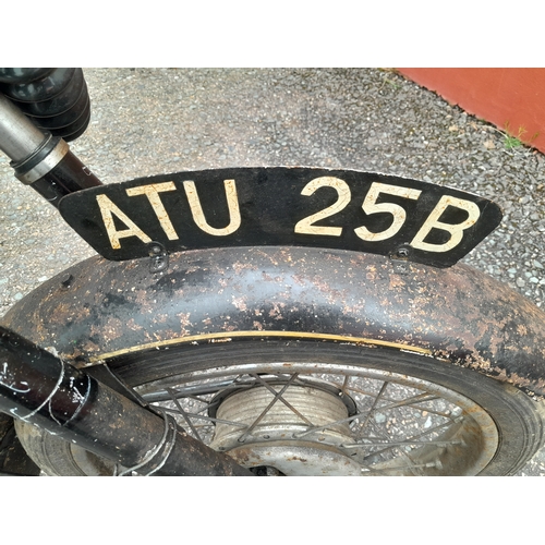 142 - 1964 Norton Jubilee 250 cc Motorcycle,  in need of overhaul,  but has compression, garage stored, ga... 