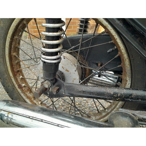 142 - 1964 Norton Jubilee 250 cc Motorcycle,  in need of overhaul,  but has compression, garage stored, ga... 