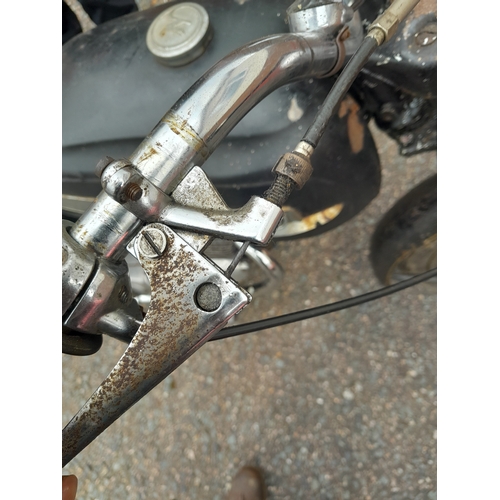 142 - 1964 Norton Jubilee 250 cc Motorcycle,  in need of overhaul,  but has compression, garage stored, ga... 