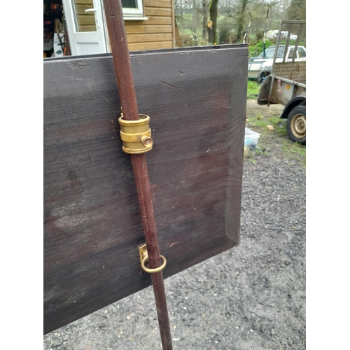 153 - Regency mahogany banner / pole screen