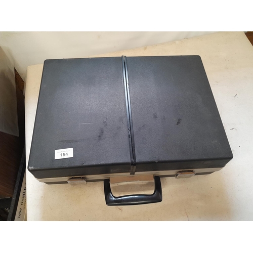 154 - Vintage Sanyo Solid State portable stereo centre, mains or battery operated no guarentees implied or... 