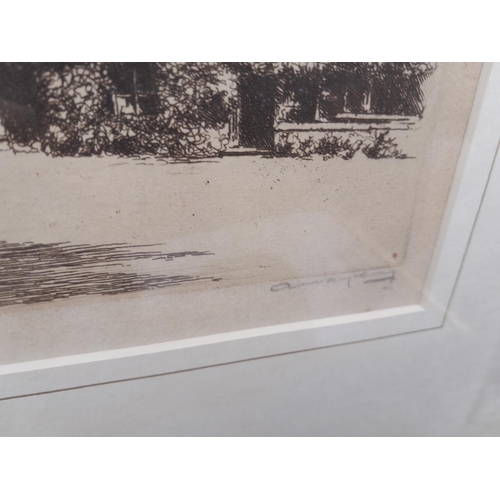 155 - Collection of pictures and prints : faded ltd edition prints, book prints, signed etchings etc.