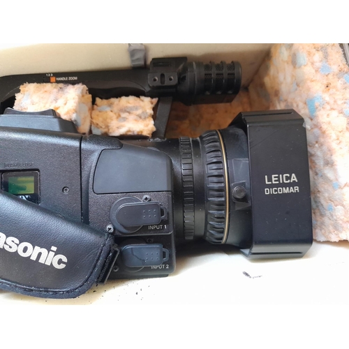 168 - Panasonic DVX 100 B shoulder mounted video camera, in hard case , Leica interest