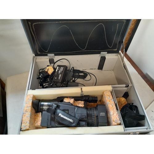 168 - Panasonic DVX 100 B shoulder mounted video camera, in hard case , Leica interest