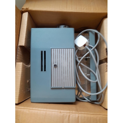 169 - Vintage Boots slide projector, reel and screen