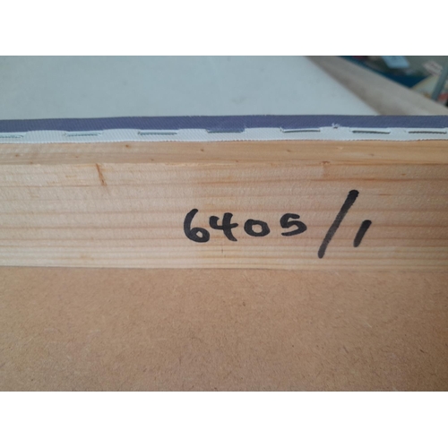 241 - Modern abstract screen print mounted on board