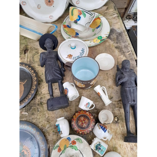 242 - Decorative china : Ducal dinnerware etc.