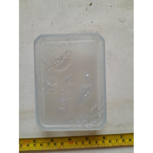 244 - Sabino / Baccarat style glass pin dish no makers mark