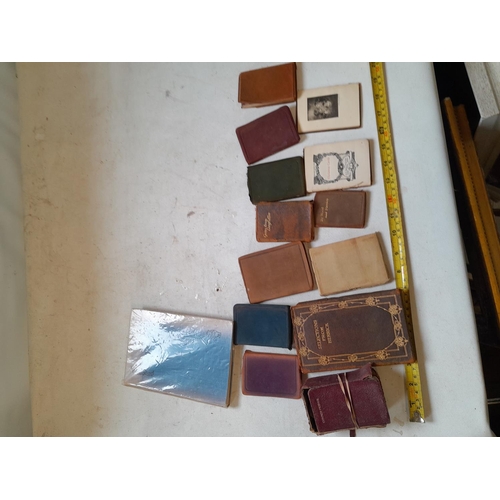 249 - Box of books, leather small edition volumes of poetry, childrens books etc