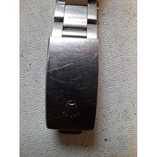 256 - Vintage Gents Rolex watch with stainless steel articulated strap with bill of sale from 1958. Rolex,... 