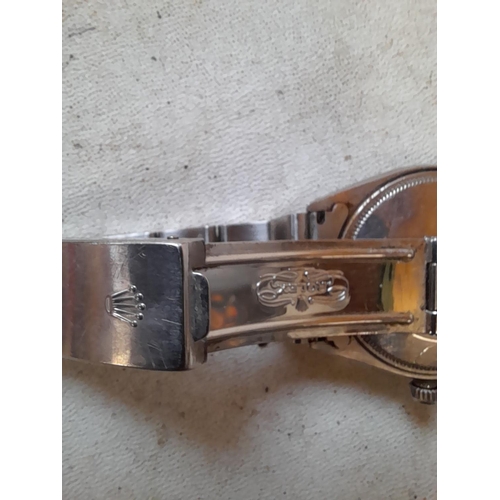 256 - Vintage Gents Rolex watch with stainless steel articulated strap with bill of sale from 1958. Rolex,... 