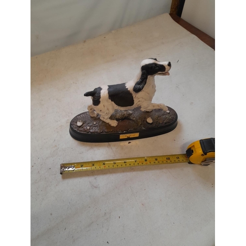 295 - Beswick matt glaze dog on stand