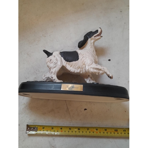 295 - Beswick matt glaze dog on stand