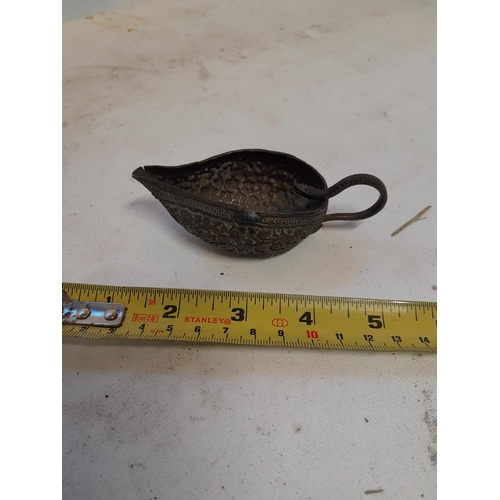 377 - Small Indian copper rush candle pot