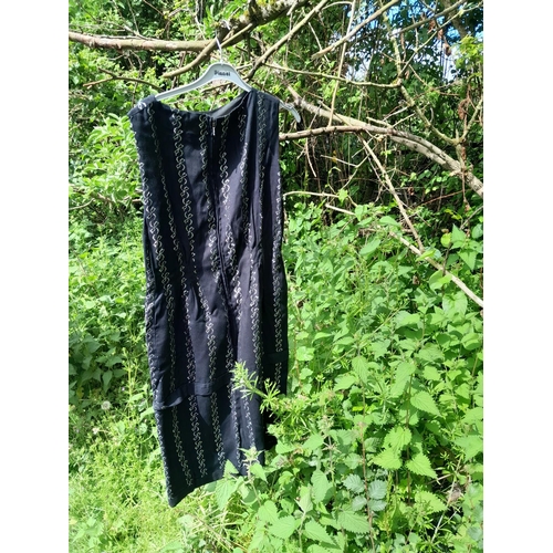 379 - Ladies black and patterned dress