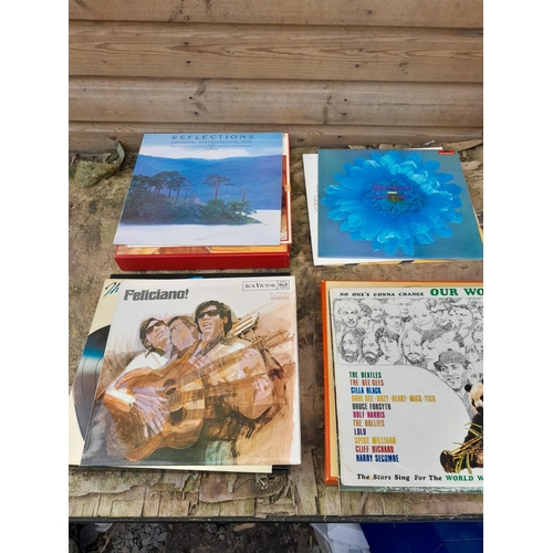 382 - Various vinyl records, box sets easy listening and others