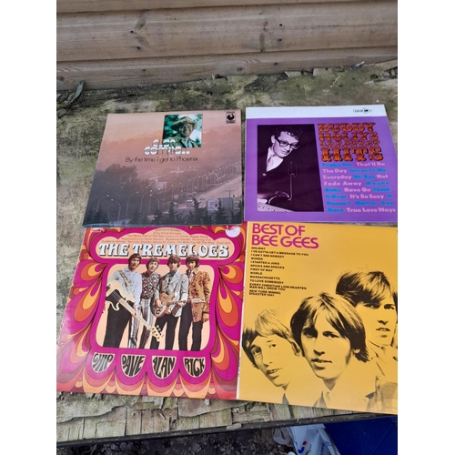 383 - 4 x vinyl records : Tremeloes Chip Rick Alan & Dave, record near mint, Buddy Holly Greatest Hits mon... 
