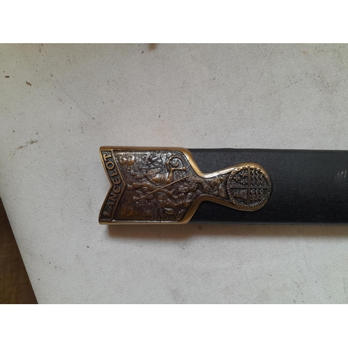 407 - Copy of Lancelot's broad sword, in scabbard