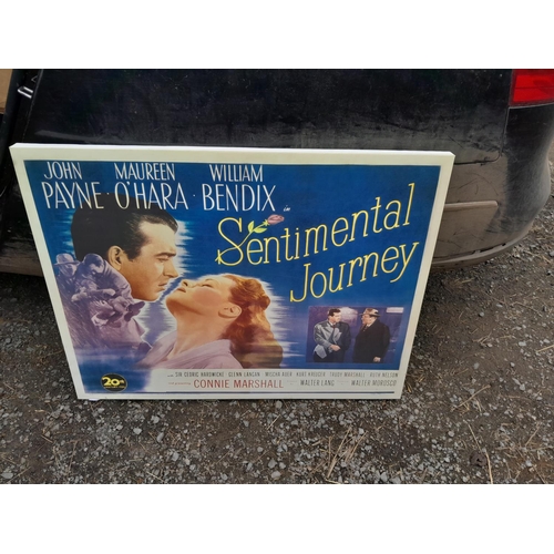 408 - Movie print on canvas