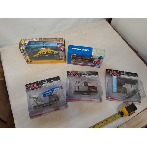 409 - Die cast toy cars and aeroplanes : Nose Art (damaged box), Corgi etc.