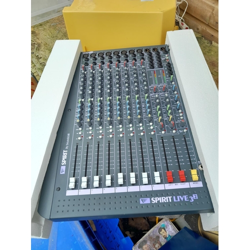 412 - Boxed Spirit Live 32 Soundcraft Channel mixer