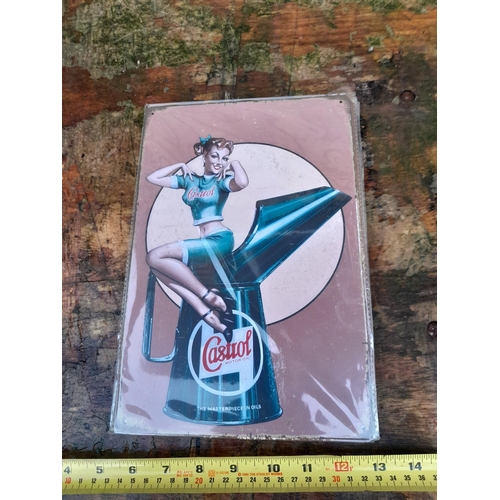 418 - Vintage style advertising sign 20 cms x 30 cms