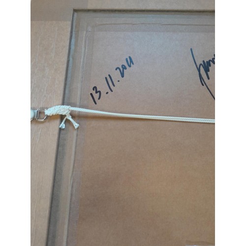 426 - Fabian Perez,  Dayra in Car Park with Lipstick, limited edition giclée black and white print 43 / 49... 