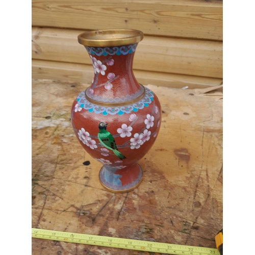 475 - 20th century Chinese cloisonne vase