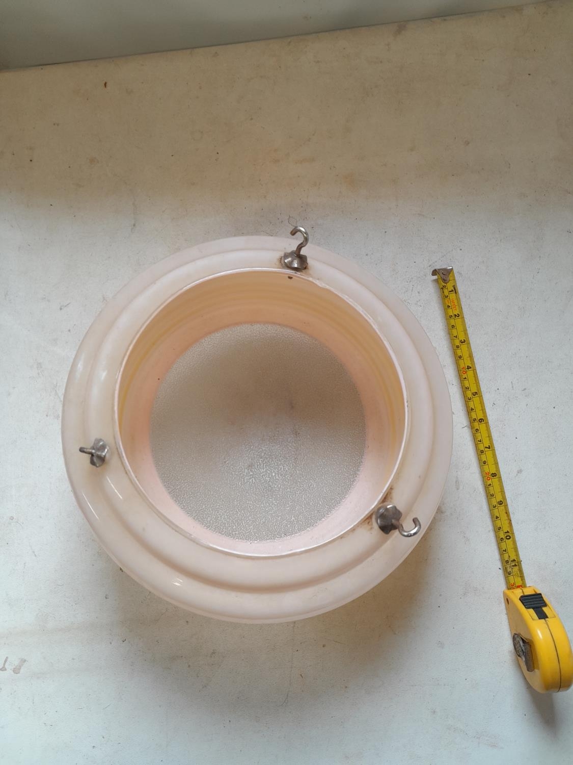 Vintage glass ceiling lamp shade