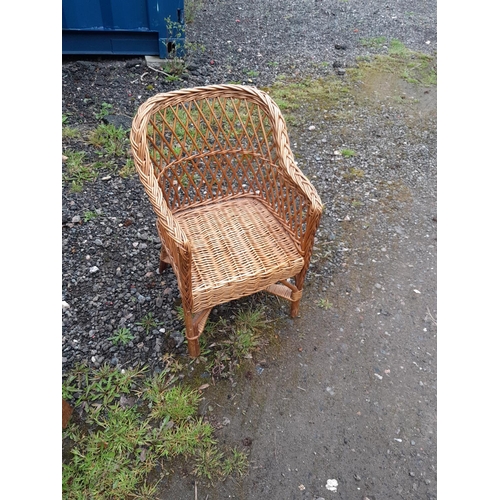 8 - Childs wicker chair