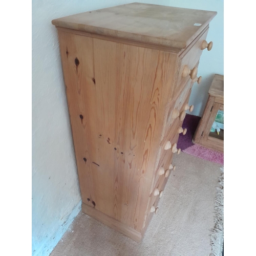 11 - 20th century solid pine chest of drawers 116 cms x 64 cms x 43 cms