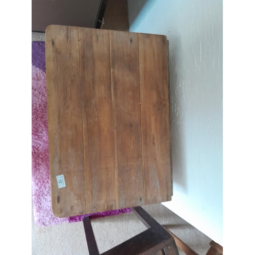 12 - Vintage pine meat safe without metal grills 60 cms x 42 cms x 53 cms