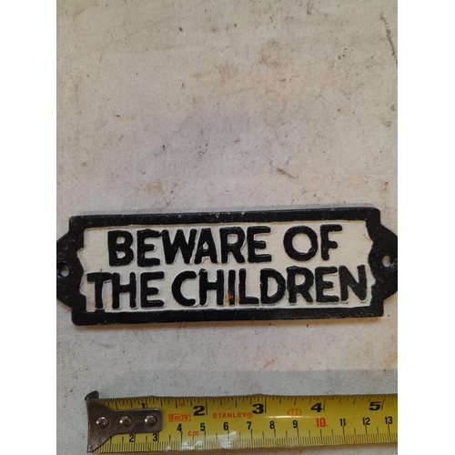 61 - Cast iron advertising sign