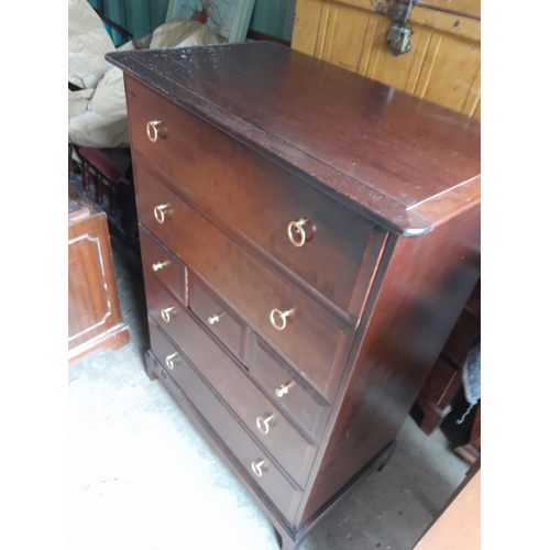 94 - Stag Minstrel chest of drawers 82 cms x 47 cms x 110 cms