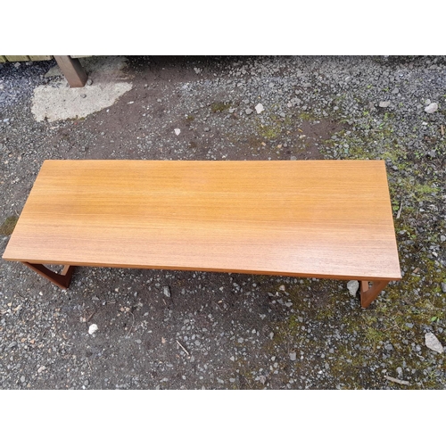 101 - Mid 20th century designer teak coffee table (G Plan interest)