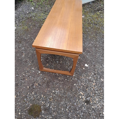 101 - Mid 20th century designer teak coffee table (G Plan interest)