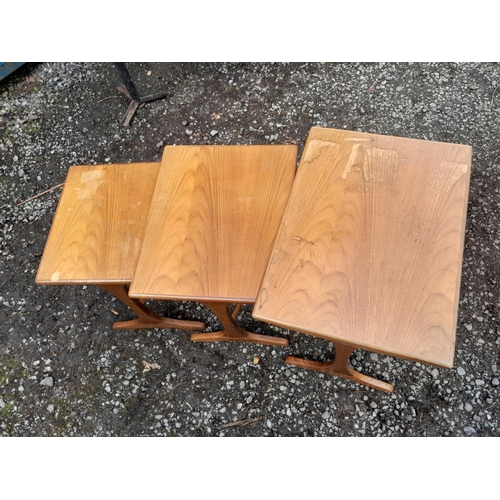 110 - Nest of three G Plan teak tables