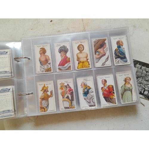 8 - Vintage Players, Cravendale and other cigarette cards, train related postcards and other postcards