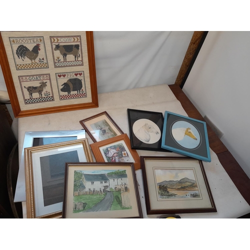 24 - Giles annuals and pictures and frames suitable for repurposing