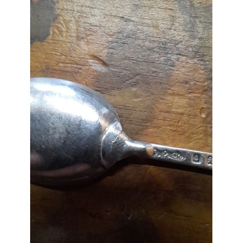 37 - Cymric Arts and Crafts silver teaspoon Liberty & Co Ltd  1903 . note restoration