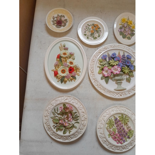 43 - Ken Norris Countryside in relief wall plates