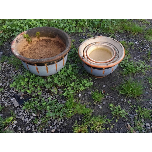 77 - Assorted garden pots