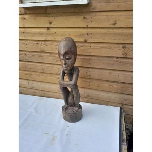 165 - 20th century carved African palmwood figure