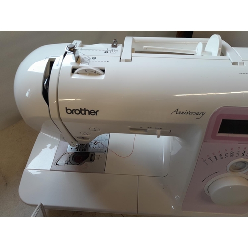 315 - Modern Brother sewing machine with pedal and flex